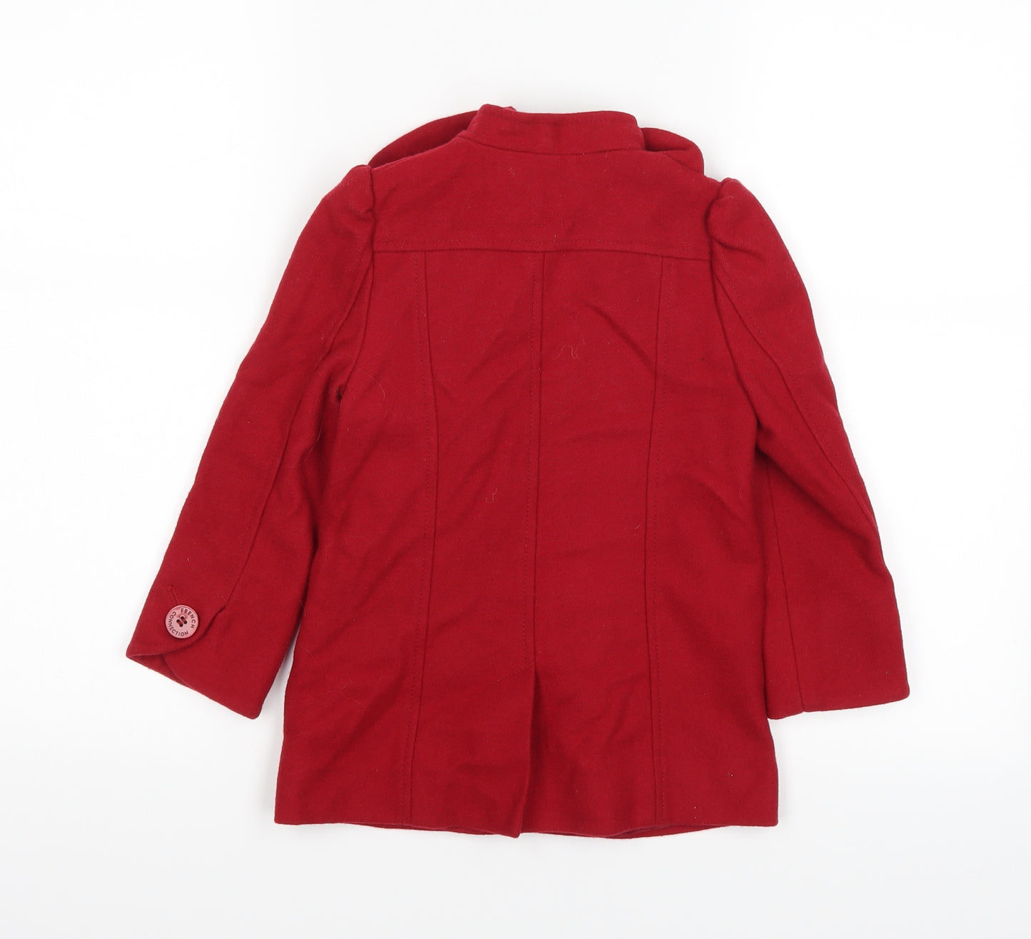 French Connection Girls Red   Parka Coat Size 2-3 Years
