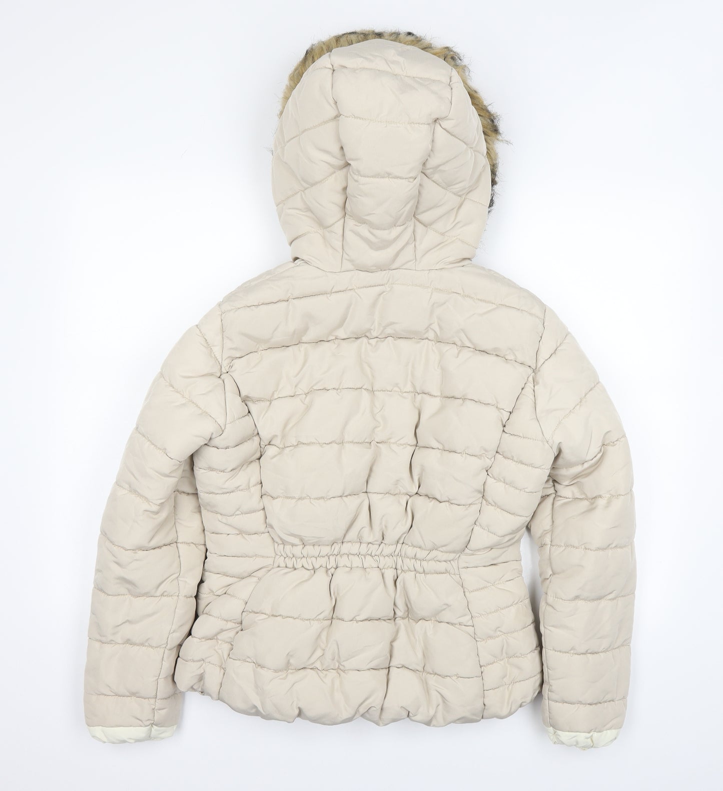 H&M Womens Ivory   Puffer Jacket Jacket Size 38