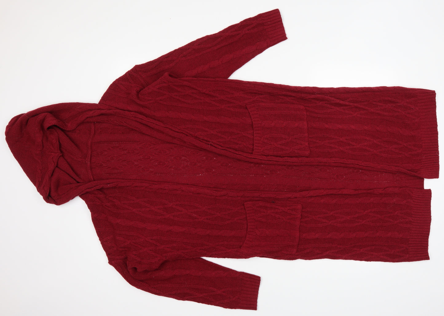 Preworn Womens Red   Cardigan Jumper Size M