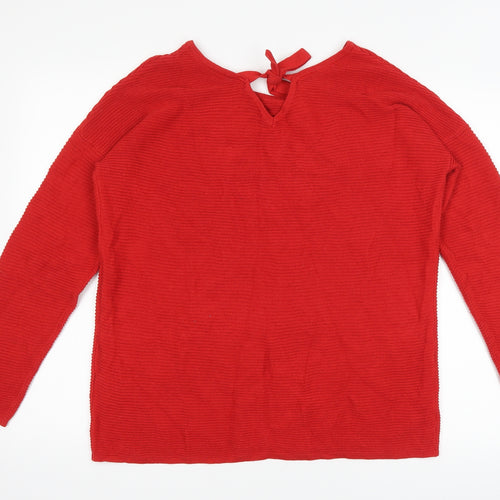 Emsara Womens Red   Pullover Jumper Size L
