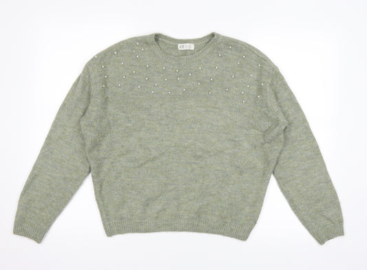 H&M Girls Grey   Pullover Jumper Size 13 Years