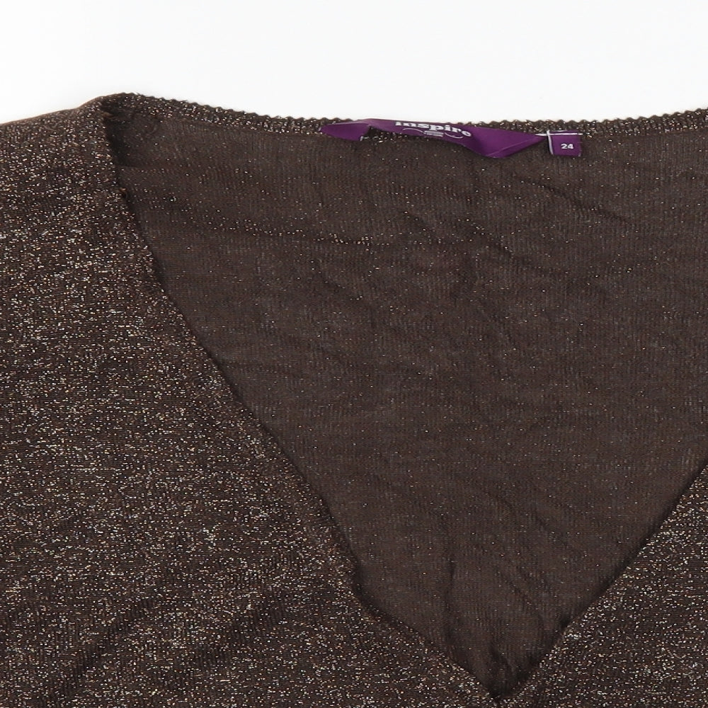 New Look Womens Brown   Cardigan Jumper Size 18