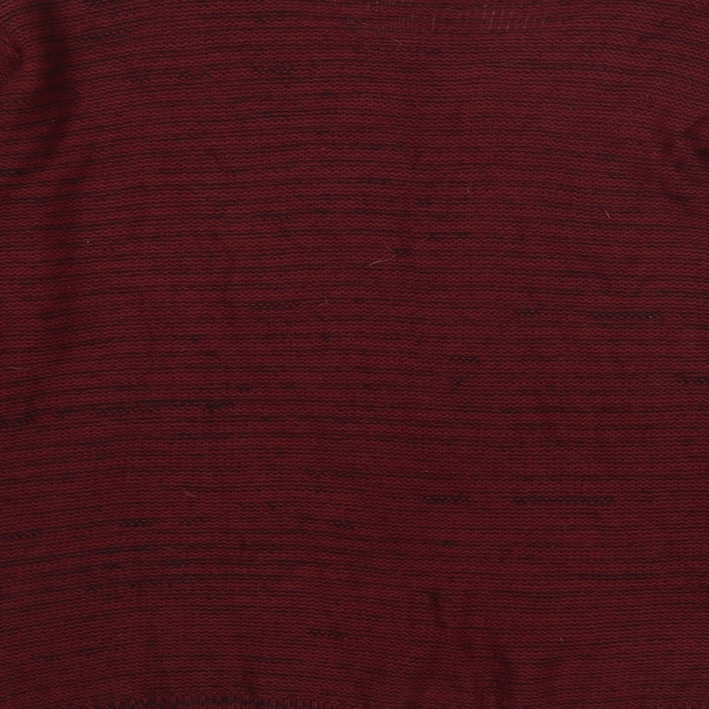 Mia Moda Womens Red   Pullover Jumper Size M