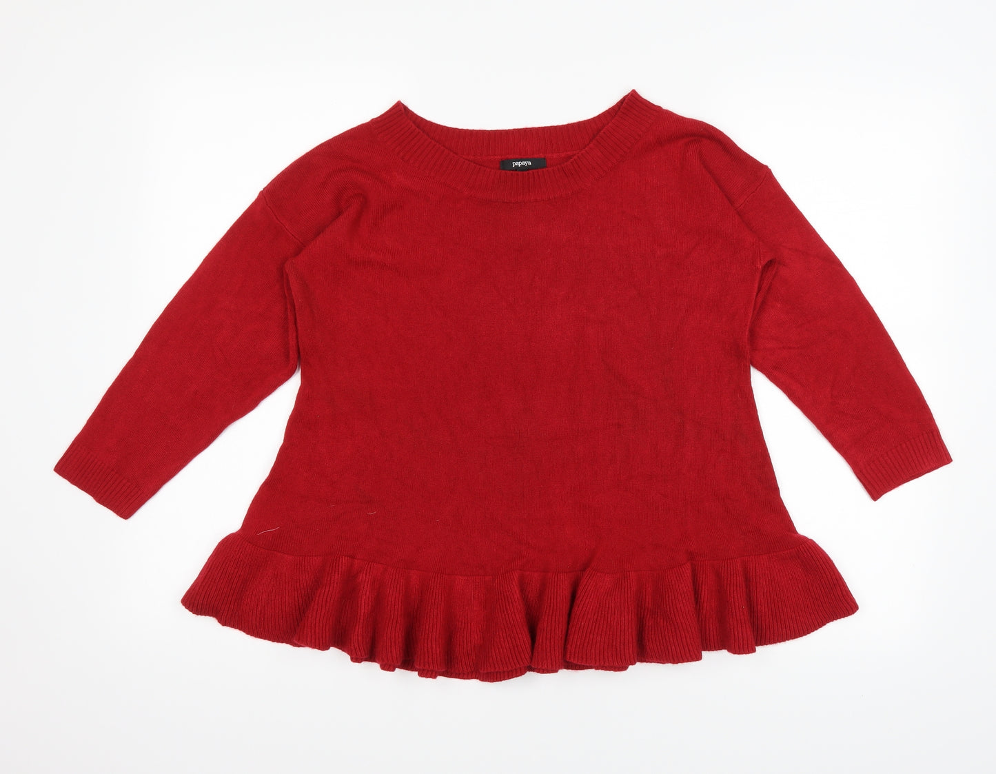 Papaya Womens Red   Pullover Jumper Size 10