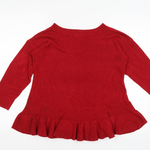 Papaya Womens Red   Pullover Jumper Size 10