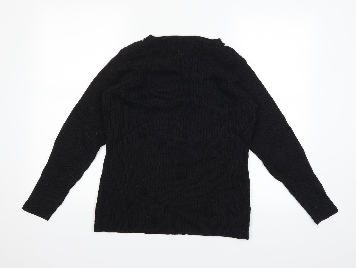 mode Womens Black   Pullover Jumper Size 12
