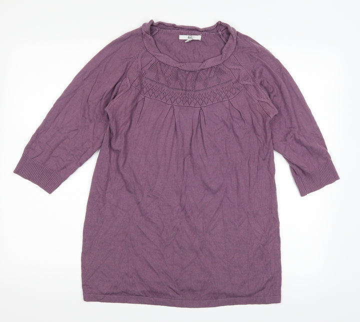 Klass Womens Purple   Pullover Jumper Size M