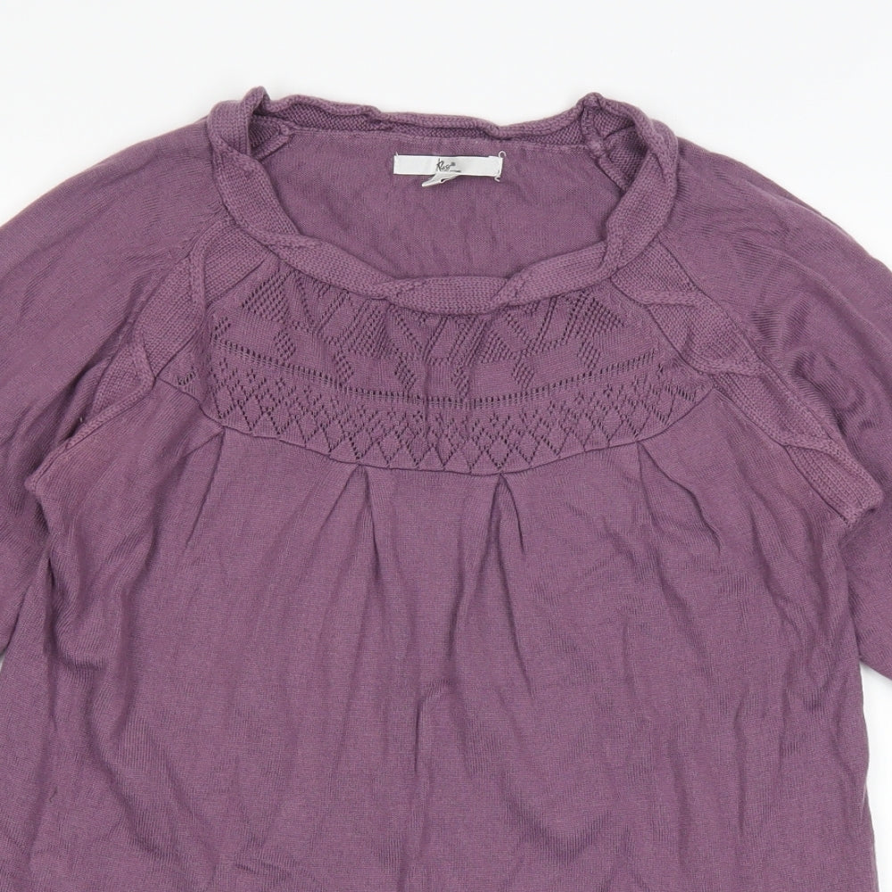 Klass Womens Purple   Pullover Jumper Size M
