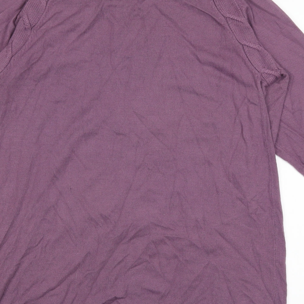 Klass Womens Purple   Pullover Jumper Size M