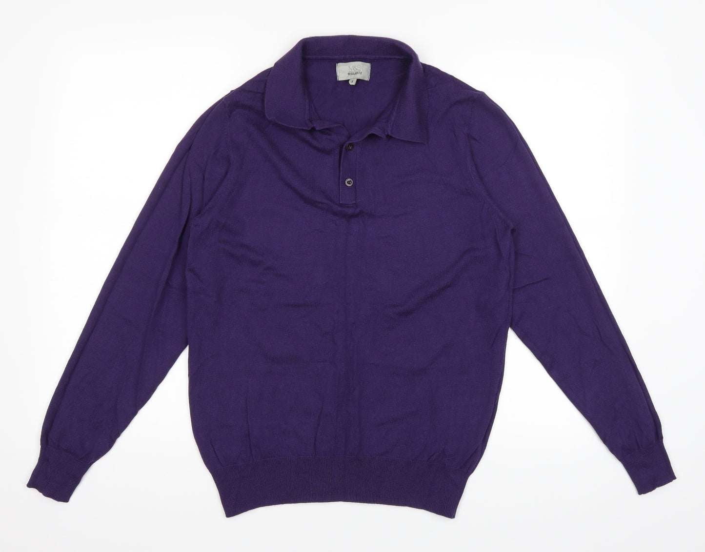 Marks and Spencer Mens Purple   Pullover Jumper Size S