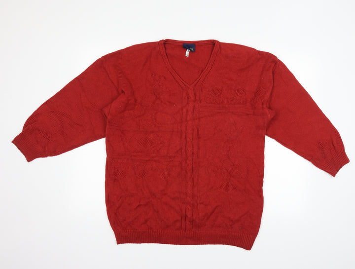 Your Sixth Sense Womens Red   Pullover Jumper Size M