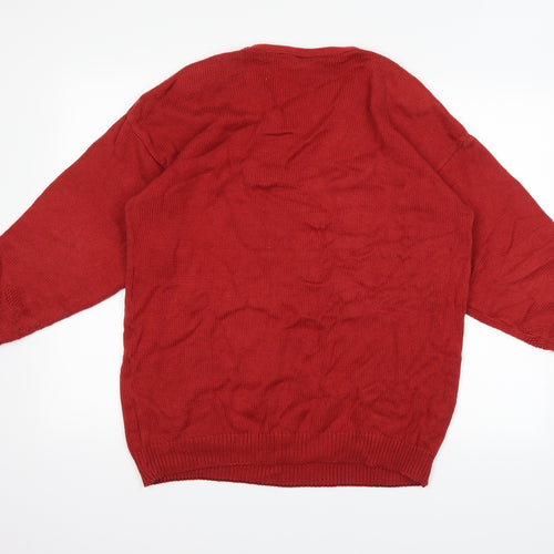 Your Sixth Sense Womens Red   Pullover Jumper Size M