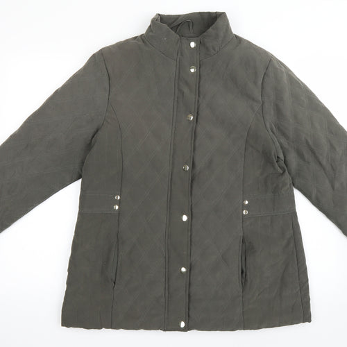 EWM Womens Green   Quilted Jacket Size 12