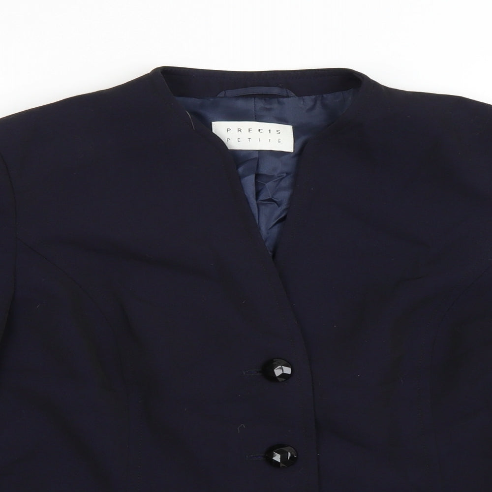 precise petite Womens Blue   Jacket Blazer Size 10
