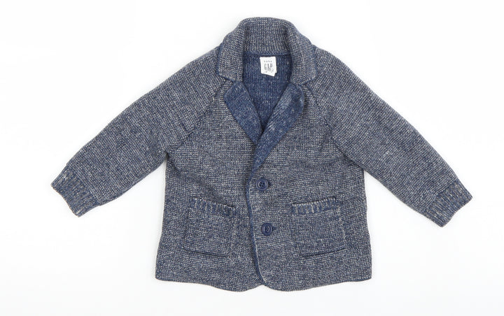 Gap Boys Blue Coatigan Size 6-9 Months