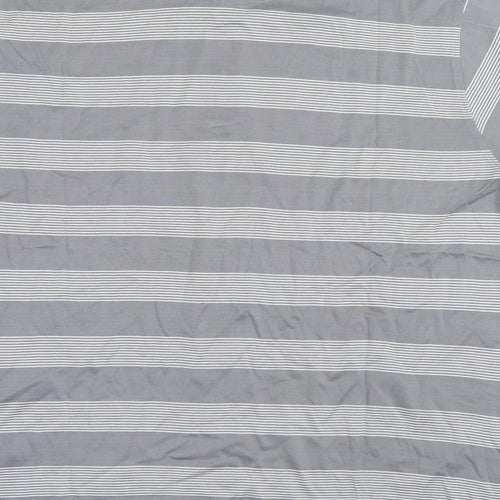 Colin Montgomerie Mens Grey Striped   Polo Size L