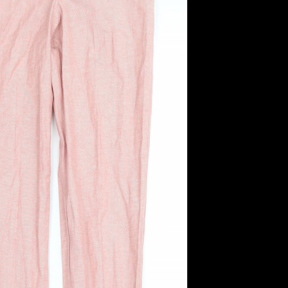 TU Womens Pink   Trousers  Size 8 L28 in