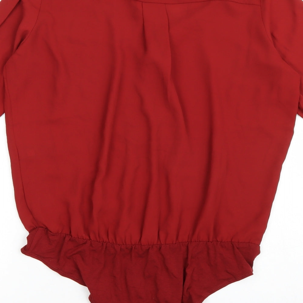 Very Womens Red   Basic Blouse Size 12  - Bodysuit