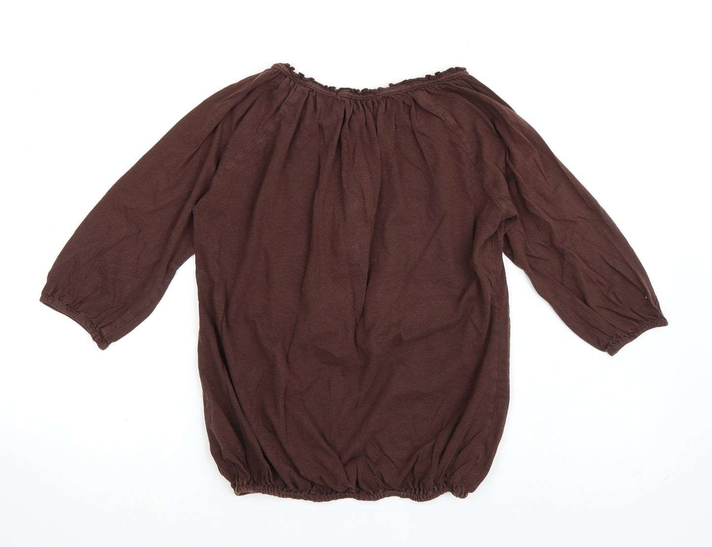 George Womens Brown   Basic Blouse Size 8