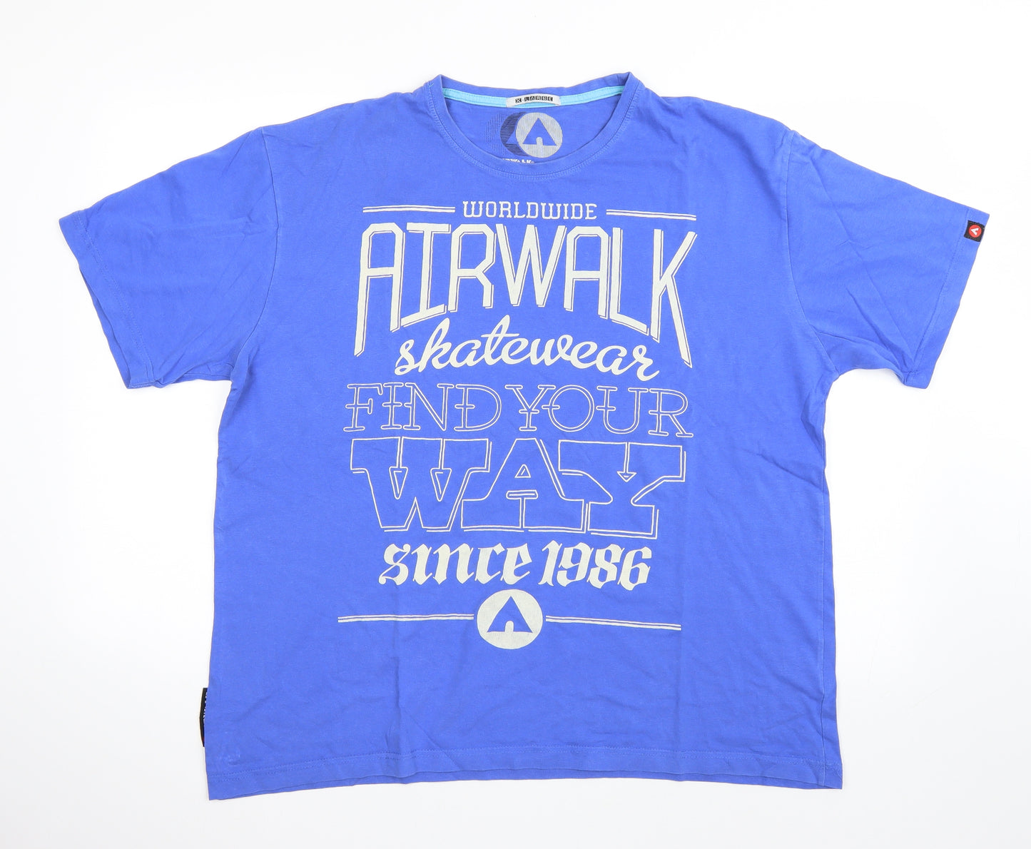 AIRWALK Mens Blue    T-Shirt Size XL