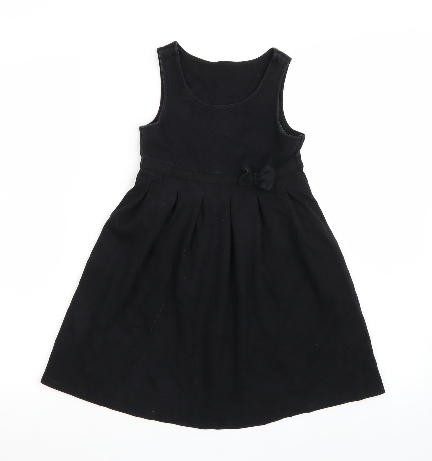 Marks and Spencer Girls Black   Skater Dress  Size 5-6 Years
