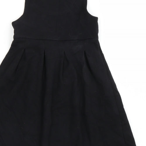 Marks and Spencer Girls Black   Skater Dress  Size 5-6 Years