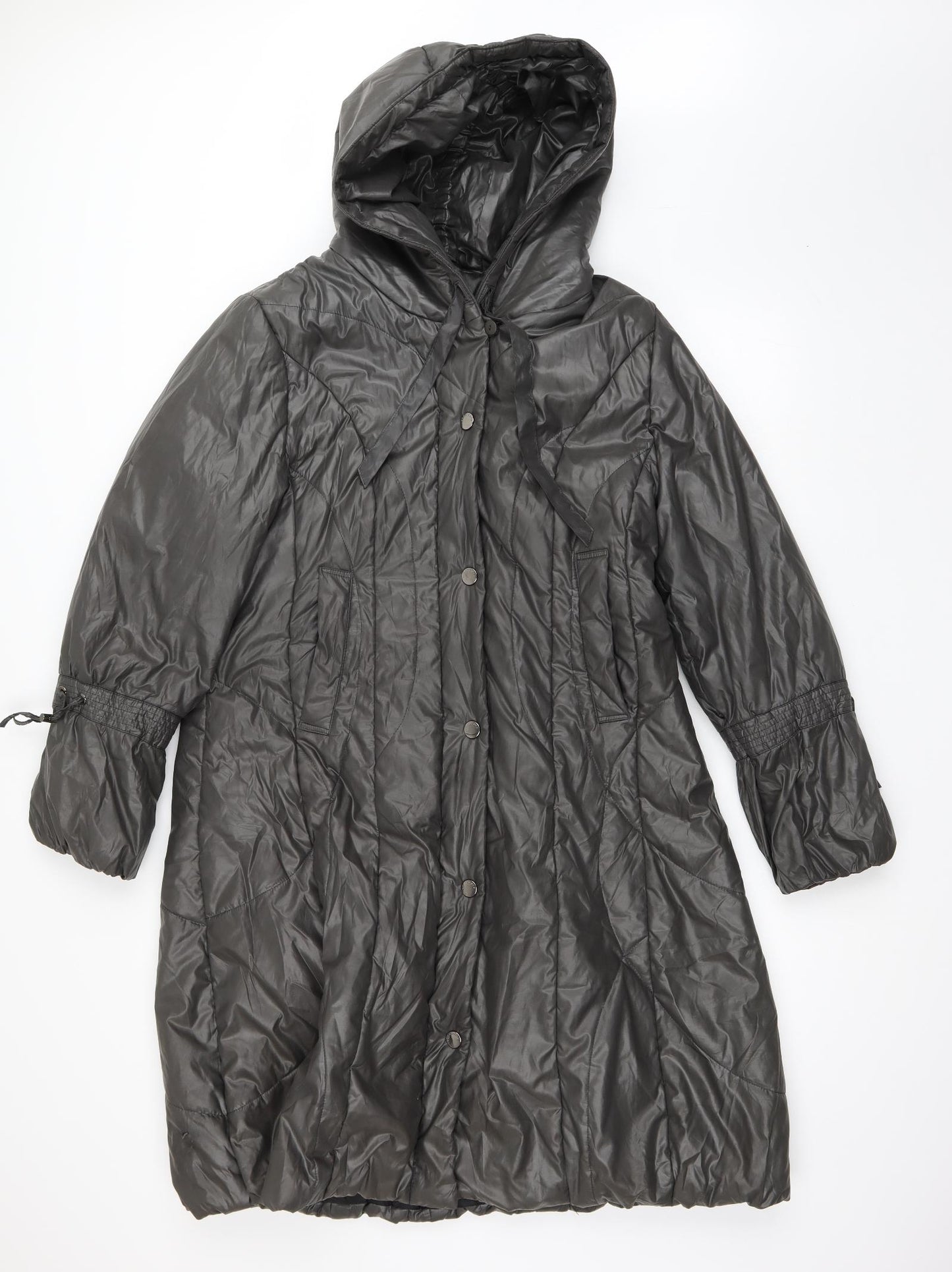 Concept K Womens Grey   Quilted Coat Size 16