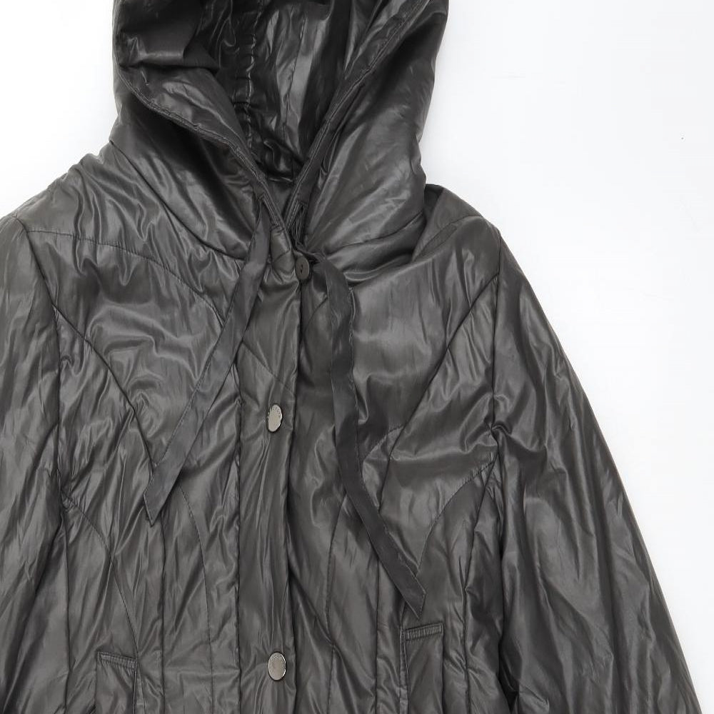 Concept K Womens Grey   Quilted Coat Size 16