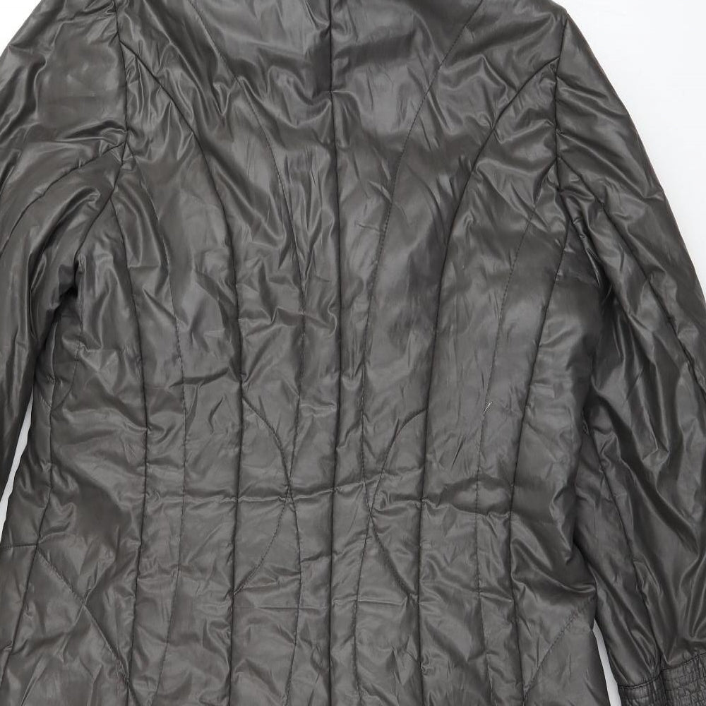 Concept K Womens Grey   Quilted Coat Size 16