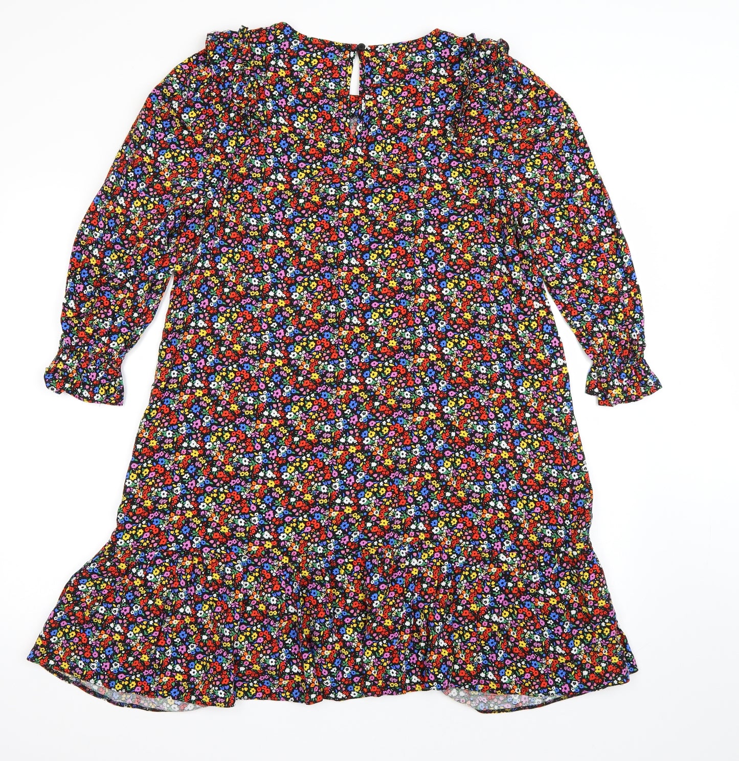 George Womens Multicoloured Floral  T-Shirt Dress  Size 12