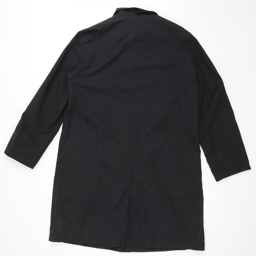 Four Seasons London Womens Black   Trench Coat Coat Size M