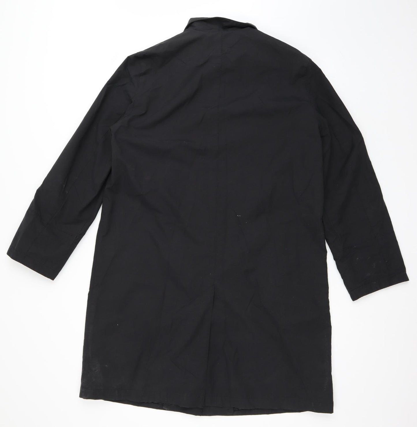 Four Seasons London Womens Black   Trench Coat Coat Size M