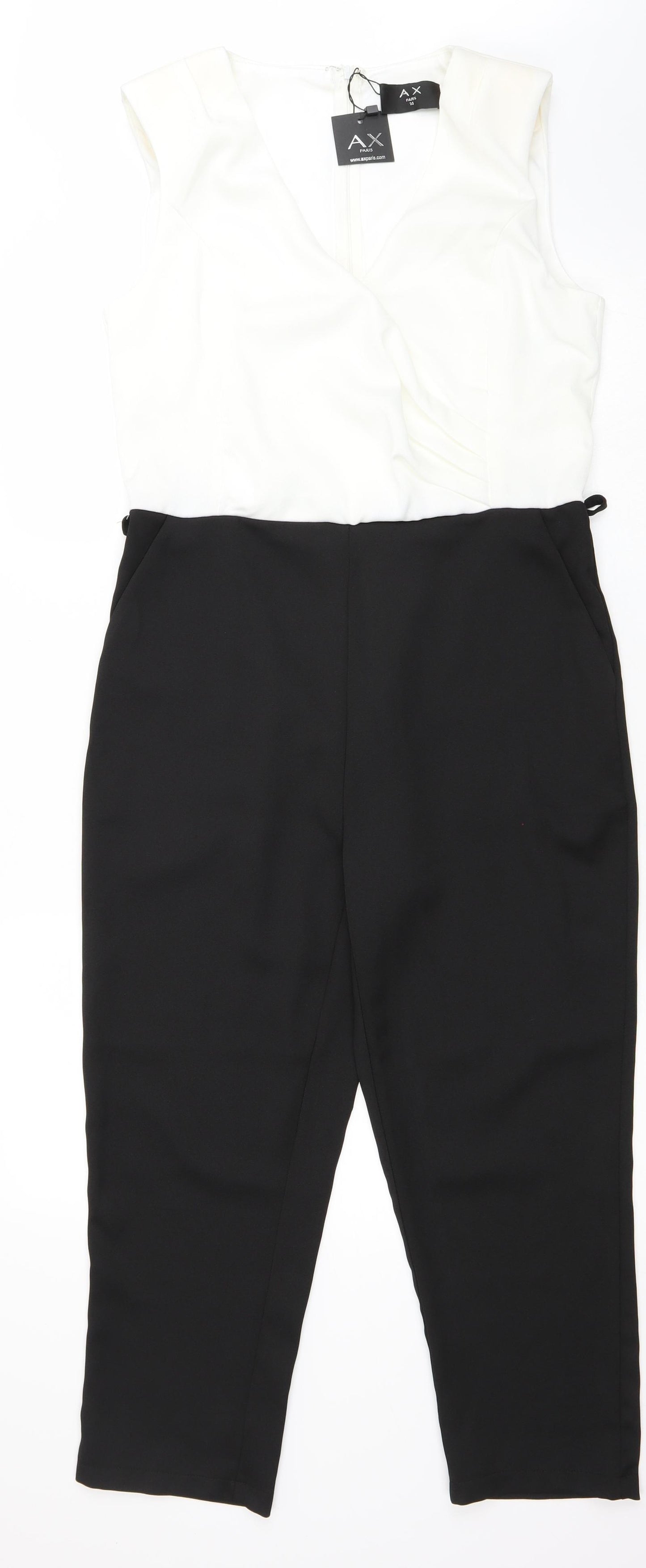 AX Paris Womens Black   Jumpsuit One-Piece Size 12