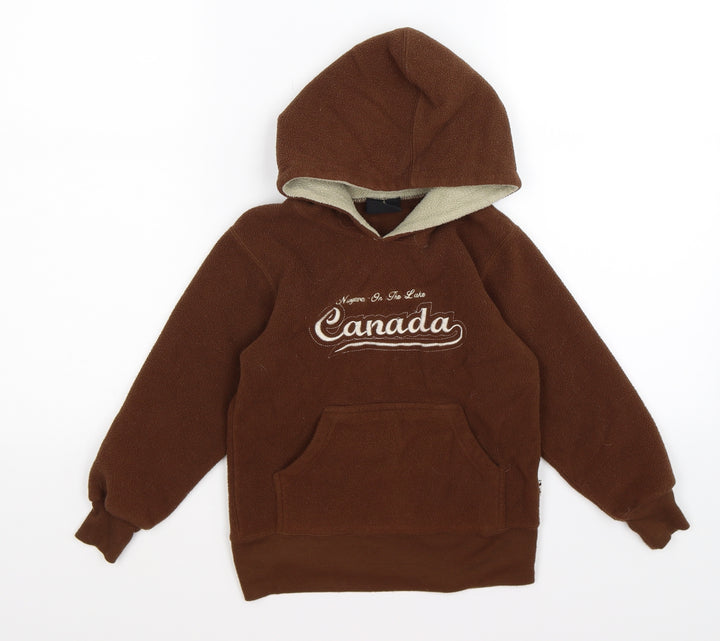 GGS Kids Boys Brown Rayon Full Zip Hoodie Size 2 Years - Canada