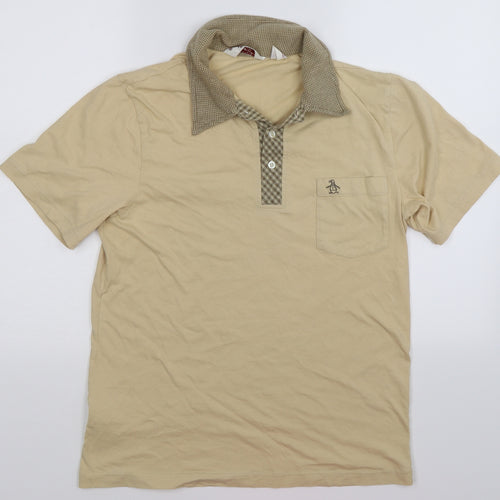 Penguin Mens Beige    Polo Size L