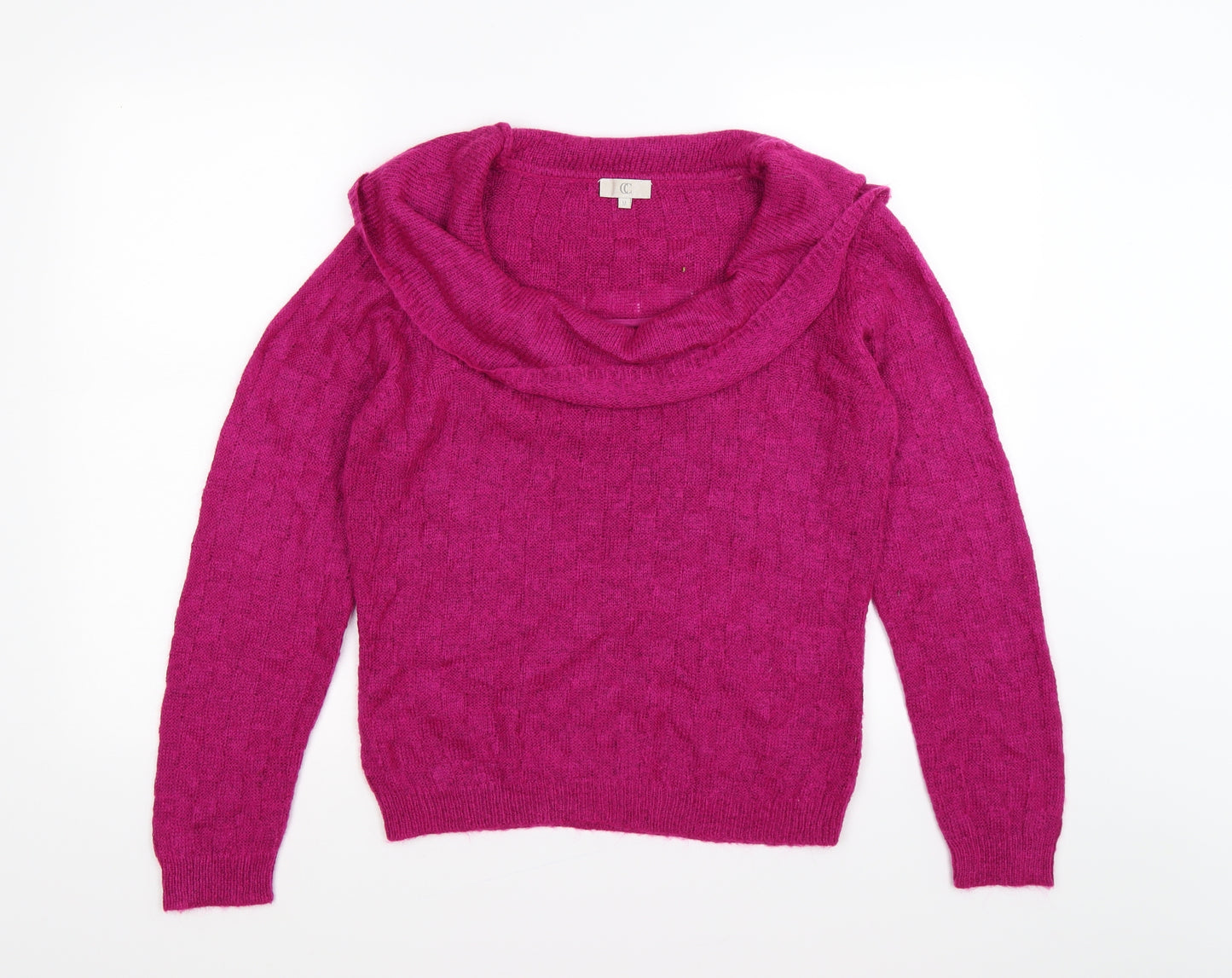 CC Womens Purple  Knit Pullover Jumper Size M