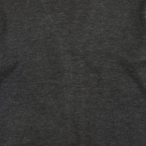 Vintage Mens Grey Argyle/Diamond Knit Cardigan Jumper Size L
