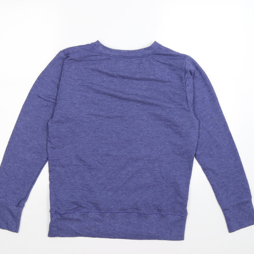 Anvil Womens Purple  Jersey Pullover Sweatshirt Size M