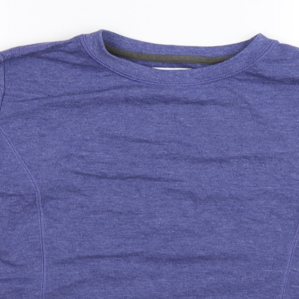 Anvil Womens Purple  Jersey Pullover Sweatshirt Size M
