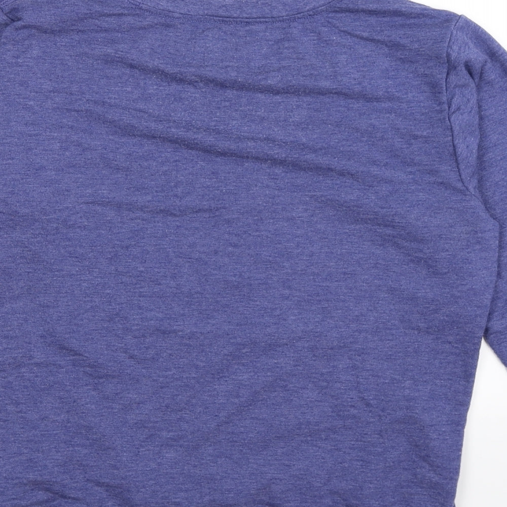 Anvil Womens Purple  Jersey Pullover Sweatshirt Size M