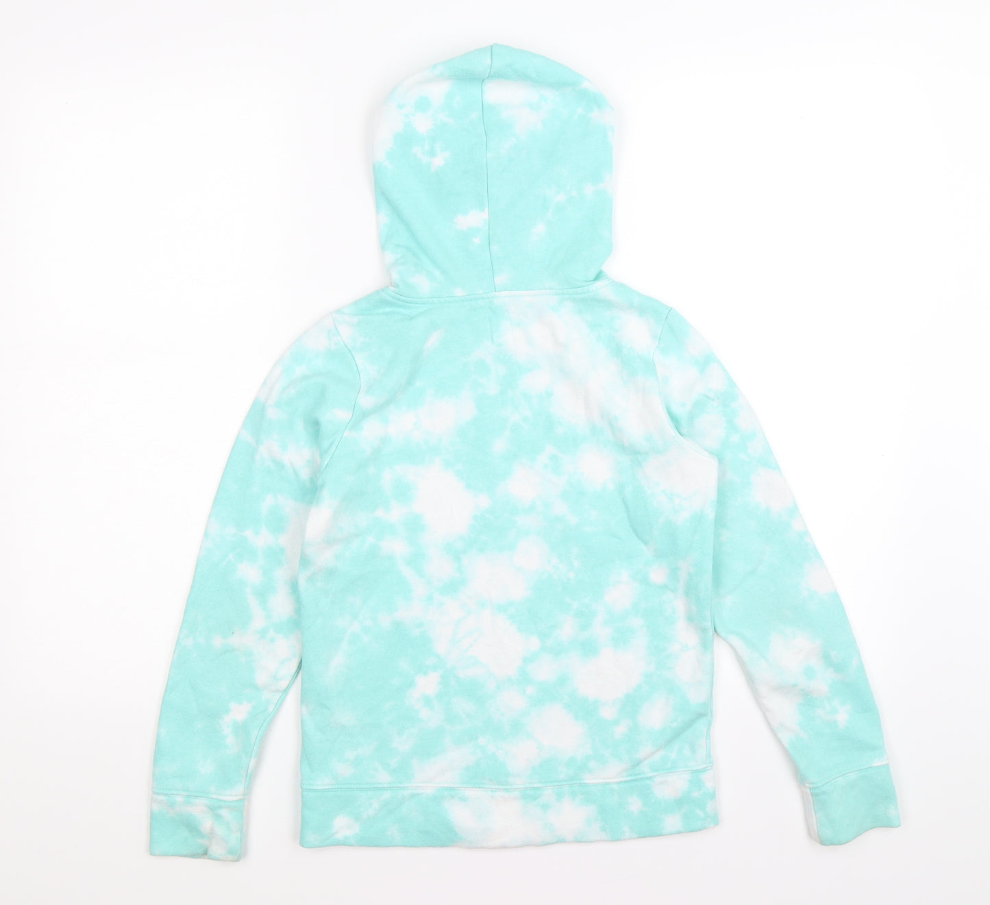 Gap Girls Green Geometric Jersey Pullover Hoodie Size 10 Years  - Tie Dye