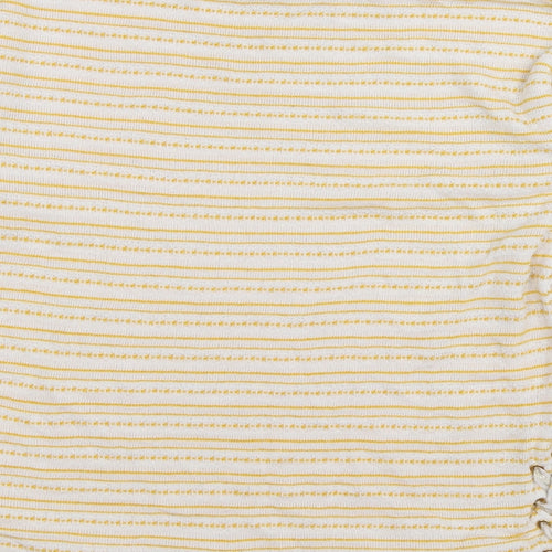 falmer Womens Yellow Striped  Pullover Jumper Size 14
