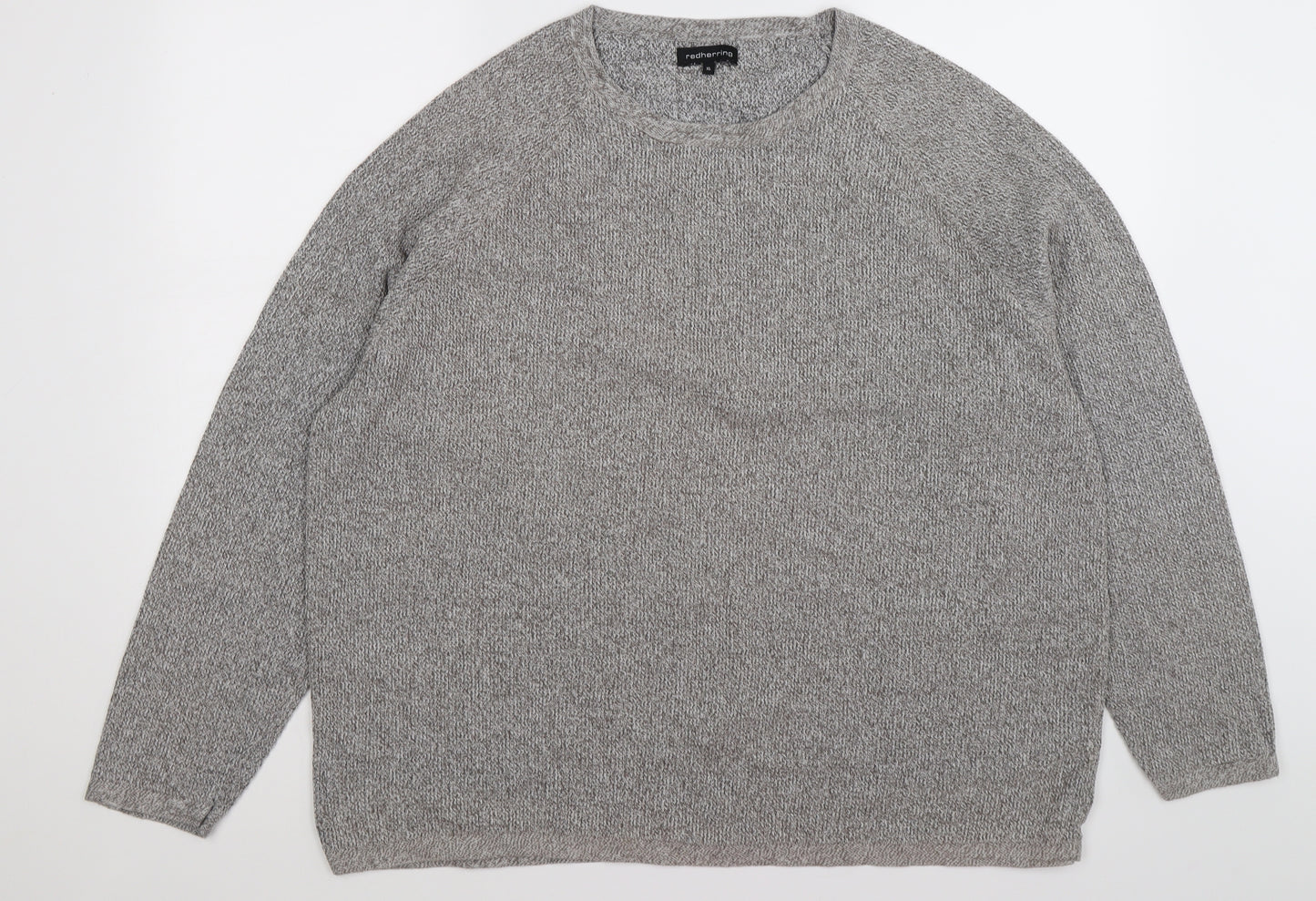 Red Herring Mens Grey   Pullover Jumper Size XL