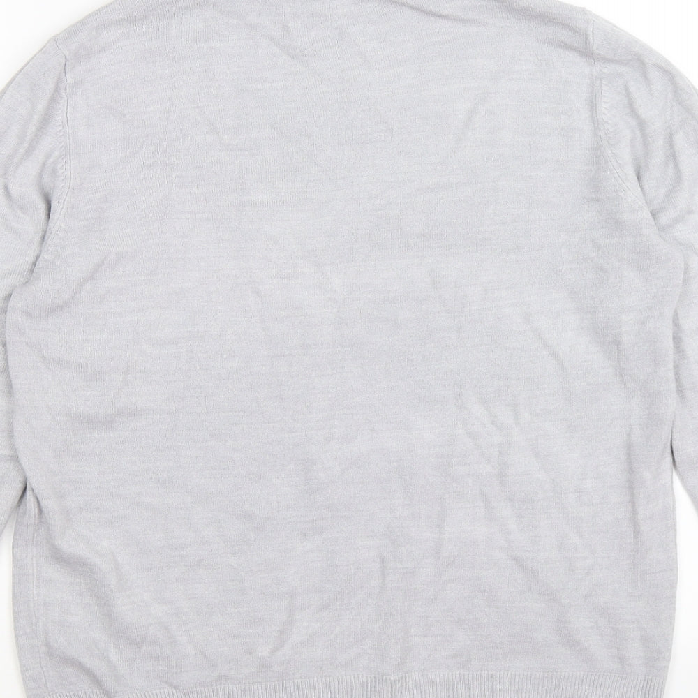 BHS Womens Grey  Knit Pullover Jumper Size 12