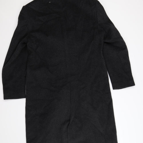 Made in Italy Mens Grey  Knit Overcoat Coat Size L