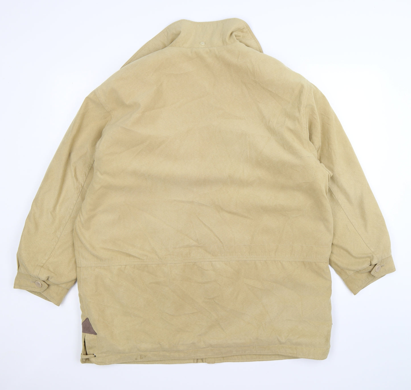 beketex Womens Beige  Velour Pea Coat Coat Size 14  - faux suede
