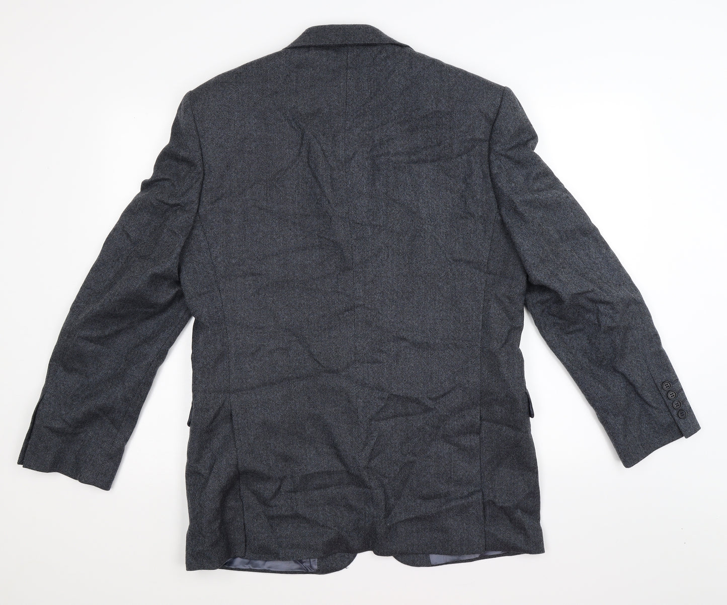 Marks and Spencer Mens Blue  Tweed Jacket Suit Jacket Size 40