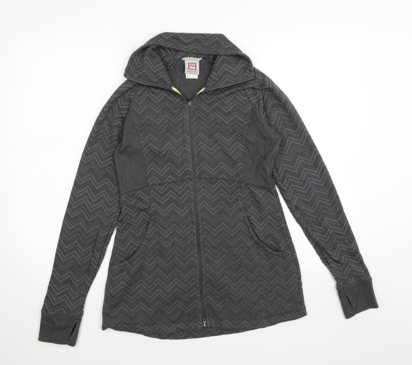 Avalanche Womens Grey Striped  Jacket  Size S