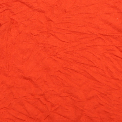 George Womens Orange  Knit Pullover Jumper Size 8