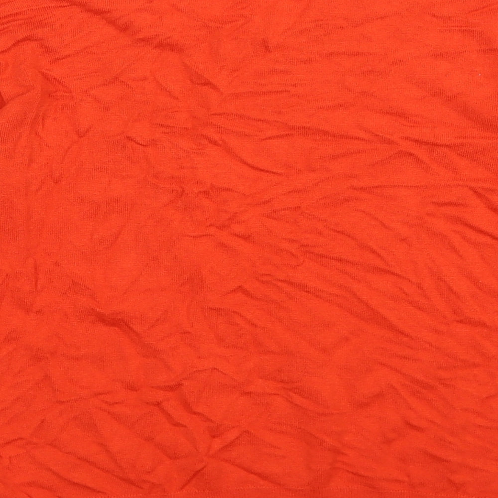 George Womens Orange  Knit Pullover Jumper Size 8